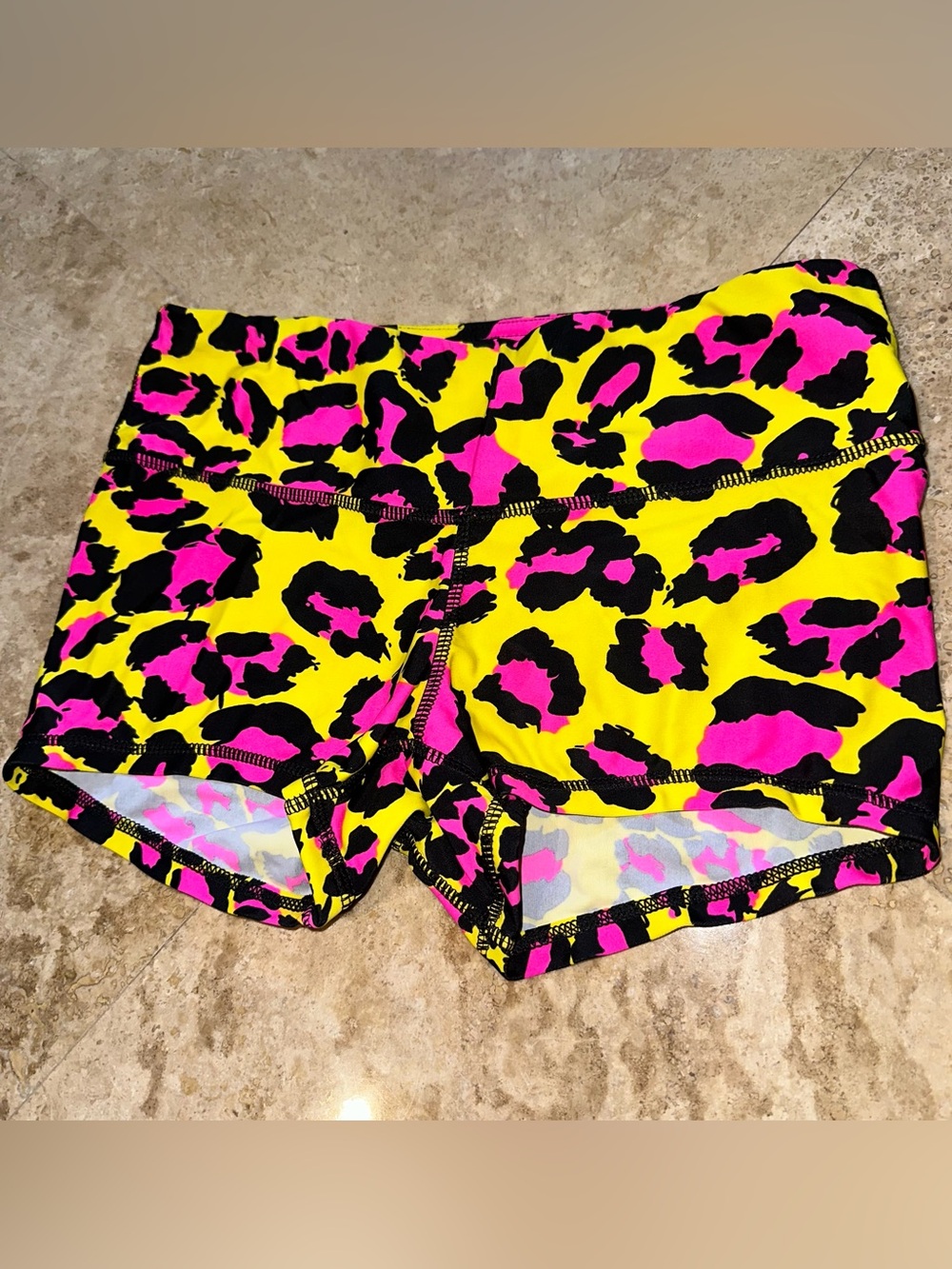 Fleo Lightning Leopard neon yellow and neon pink OG HTF RARE smalls